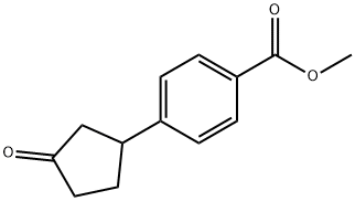 methyl 4-(3-oxocyclopentyl)benzoate Struktur
