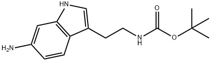 tert-butyl (2-(6-aMino-1H-indol-3-yl)ethyl)carbaMate Struktur