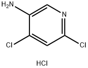 4,6-Dichloro-pyridin-3-ylaminehydrochloride Struktur