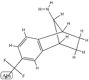9-amino-6-trifluoromethylbenzonorbornene Struktur