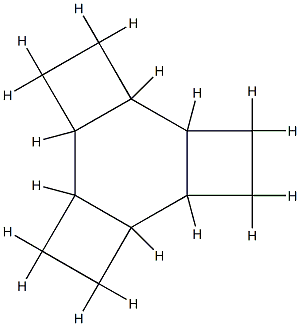 (1α,2α,5α,6α,9α,10α)-Tetracyclo[8.2.0.02,5.06,9]dodecane Struktur