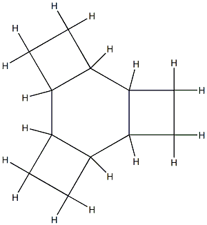 (1α,2α,5α,6α,9α,10α)-Tetracyclo[8.2.0.02,5.06,9]dodecane 结构式