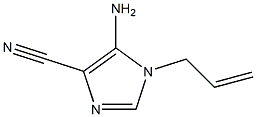 1H-Imidazole-4-carbonitrile,5-amino-1-(2-propenyl)-(9CI) 结构式