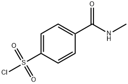 4-[(メチルアミノ)カルボニル]ベンゼンスルホニルクロリド 化学構造式