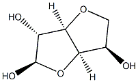 3,6-アンヒドロ-β-D-グルコフラノース 化学構造式