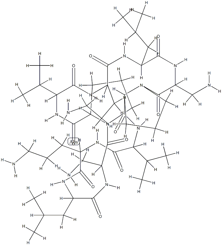 (4,4'-diaminopropionic acid)gramicidin S Struktur