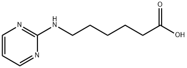 6-(pyrimidin-2-ylamino)hexanoic acid Struktur