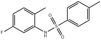 N-(5-氟-2-甲基苯基)-4-甲基苯磺酰胺 结构式