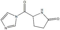 1H-Imidazole,1-[(5-oxo-2-pyrrolidinyl)carbonyl]-(9CI) Struktur