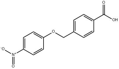 4-[(4-nitrophenoxy)methyl]benzoic acid Structure