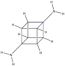 1,4-cubanediyldiammonium 结构式