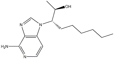 9-(2-hydroxy-3-nonyl)-3-deazaadenine Struktur