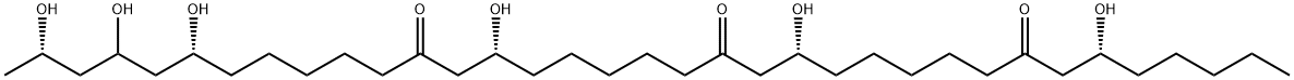 (6R,14R,22R,30R,32S,34S)-6,14,22,30,32,34-Hexahydroxy-8,16,24-pentatriacontanetrione 结构式
