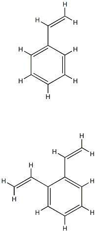 Diethylbenzene polymer with ethenylbenzene, brominated Structure