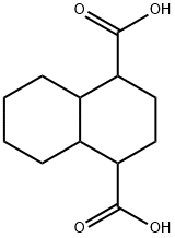 デカヒドロ-1,4-ナフタレンジカルボン酸 (異性体混合物) 化学構造式