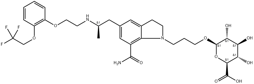 Silodosin Glucuronide 化学構造式