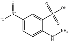 2-hydrazinyl-5-nitrobenzenesulfonic acid Structure