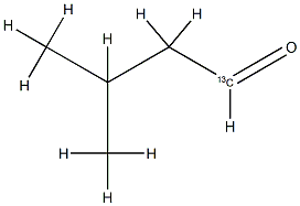 3-甲基丁醛-1-13C 结构式