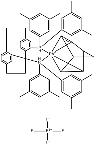 [Rh COD (R)-Xyl-Phanephos]BF4, Rh 11.8% Struktur
