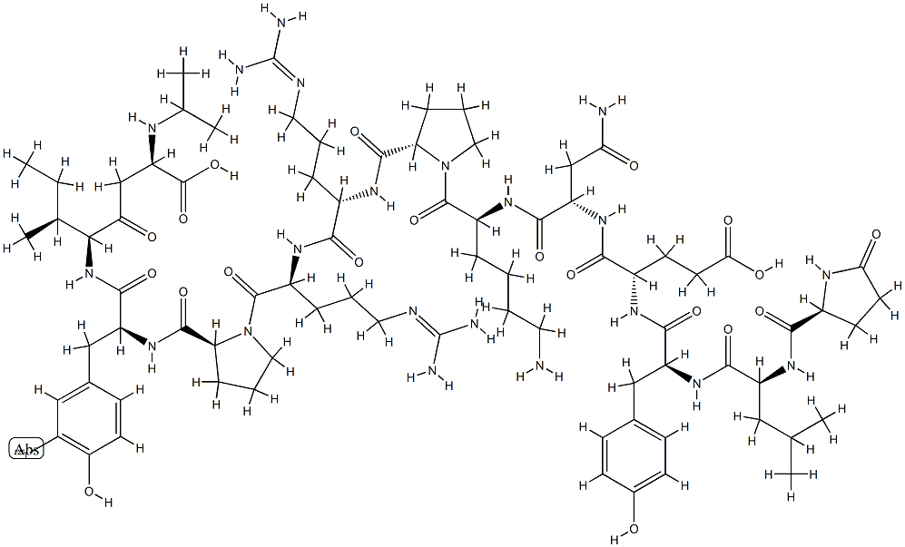 neurotensin, iodo-Tyr(11)- 结构式
