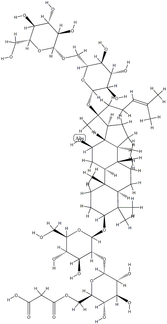 malonylginsenoside Rb1 Struktur