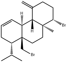 (1S)-1,2,3,4,4aα,4bβ,7,8,8a,9,10,10a-Dodecahydro-1β-bromo-8aα-(bromomethyl)-10aβ-methyl-4-methylene-8β-(1-methylethyl)phenanthrene Structure