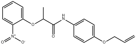 N-[4-(allyloxy)phenyl]-2-(2-nitrophenoxy)propanamide|