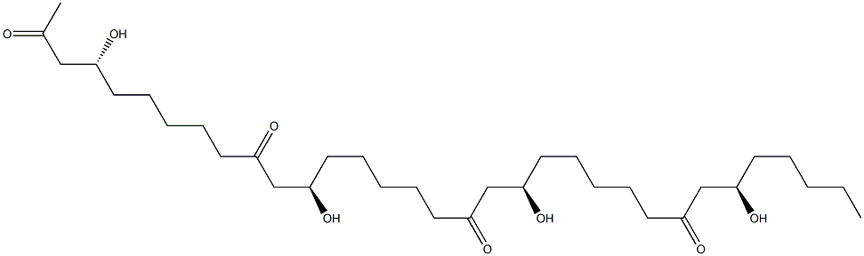 (4R,12R,20R,28R)-4,12,20,28-テトラヒドロキシ-2,10,18,26-トリトリアコンタンテトラオン 化学構造式