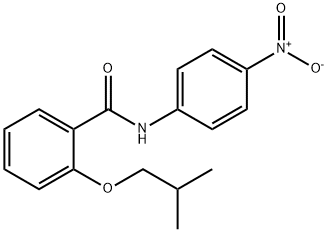 2-isobutoxy-N-(4-nitrophenyl)benzamide Struktur