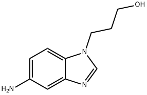 3-(5-アミノ-1H-ベンズイミダゾール-1-イル)-1-プロパノール 化学構造式