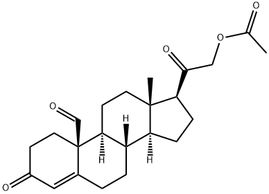 19-oxo-11-deoxycorticosterone acetate 结构式