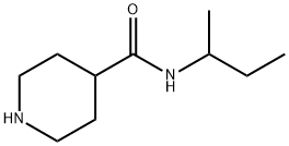 N-(SEC-ブチル)ピペリジン-4-カルボキサミド 化学構造式