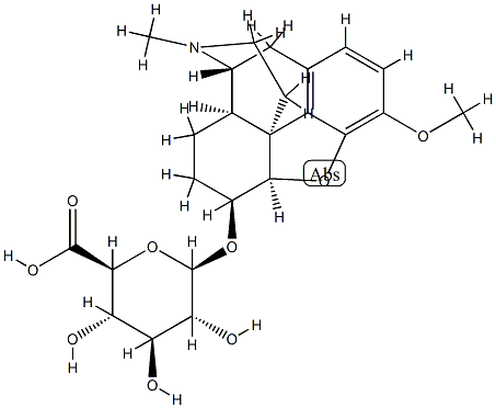 ジヒドロコデイン6-グルクロニド 化学構造式