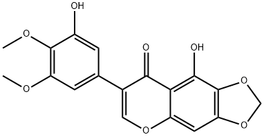 白射干素 结构式