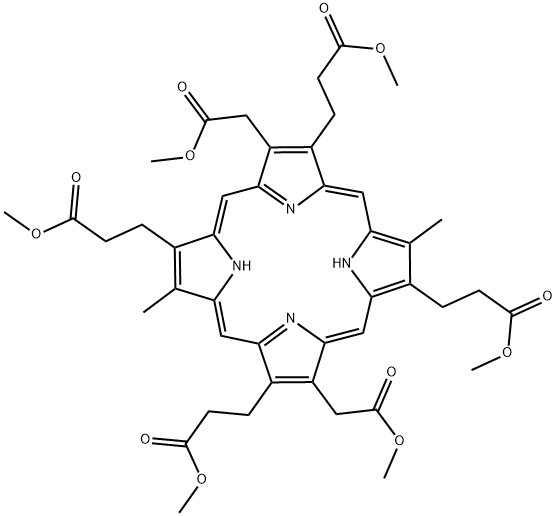 HEXACARBOXYLPORPHYRIN I HEXAMETHYL ESTER 化学構造式