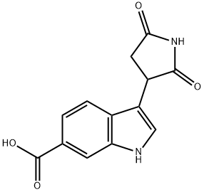 3-(2,5-dioxo-pyrrolidin-3-yl)-1H-indole-6-carboxylic acid Structure