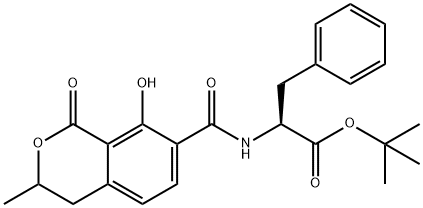 3-rac-Ochratoxin B tert-Butyl Ester 结构式