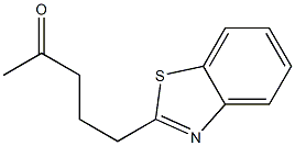 2-Pentanone,5-(2-benzothiazolyl)-(7CI) Structure