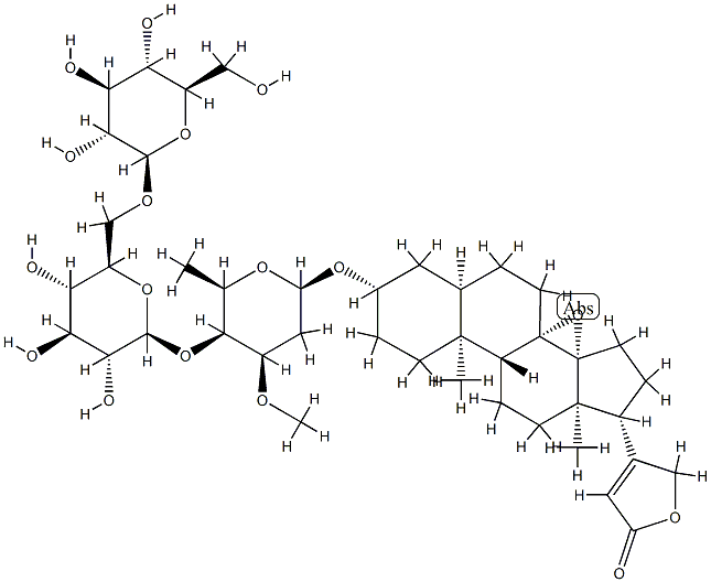 Adynerigenin β-neritrioside Struktur