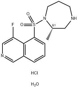 (2S)-1-[(4-氟-5-异喹啉基)磺酰基]六氢-2-甲基-1H-1,4-二氮杂卓单盐酸盐二水合物,887375-67-9,结构式