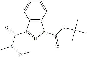 N-TERT-BUTOXYL-3-INDAZOLE-CARBONYL-N-METHOXY-N-METHYLCARBOXIAMIDE Struktur