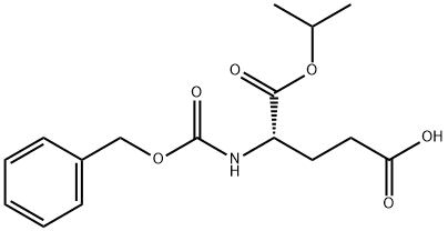 L-Glutamic acid, N-[(phenylmethoxy)carbonyl]-, 1-1-methylethyl) ester Struktur