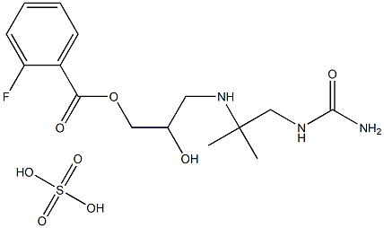 Flestolol Sulfate Struktur