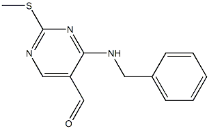 4-(苄基氨基)-2-(甲硫基)嘧啶-5-碳醛 结构式