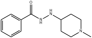 N-苯甲酰基-N-(N-甲基-哌啶-4-基)-肼, 88858-10-0, 结构式