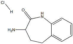 2H-1-Benzazepin-2-one, 3-aMino-1,3,4,5-tetrahydro-, (Hydrochloride) (1:1) Structure