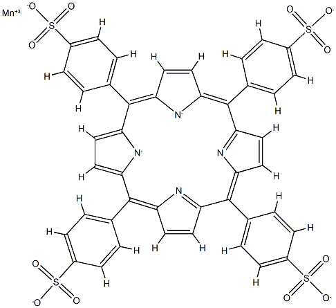 manganese(III)tetraphenylporphine sulfonate Structure