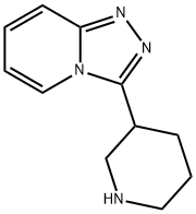 3-(3-ピペリジニル)[1,2,4]トリアゾロ[4,3-A]ピリジン 化学構造式