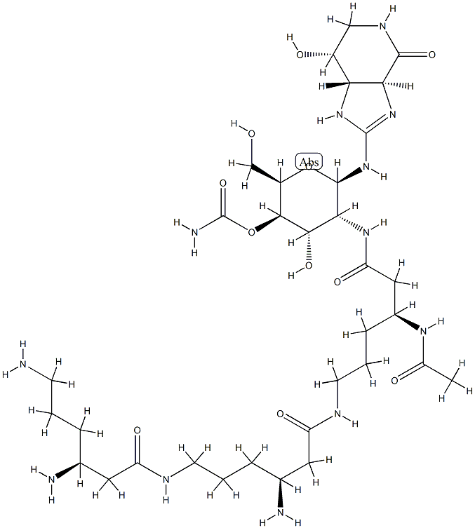 N-beta-acetylstreptothricin D Struktur