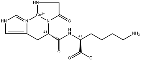[N2-(N-Glycyl-L-histidyl)-L-lysinato(2-)]copper Structure